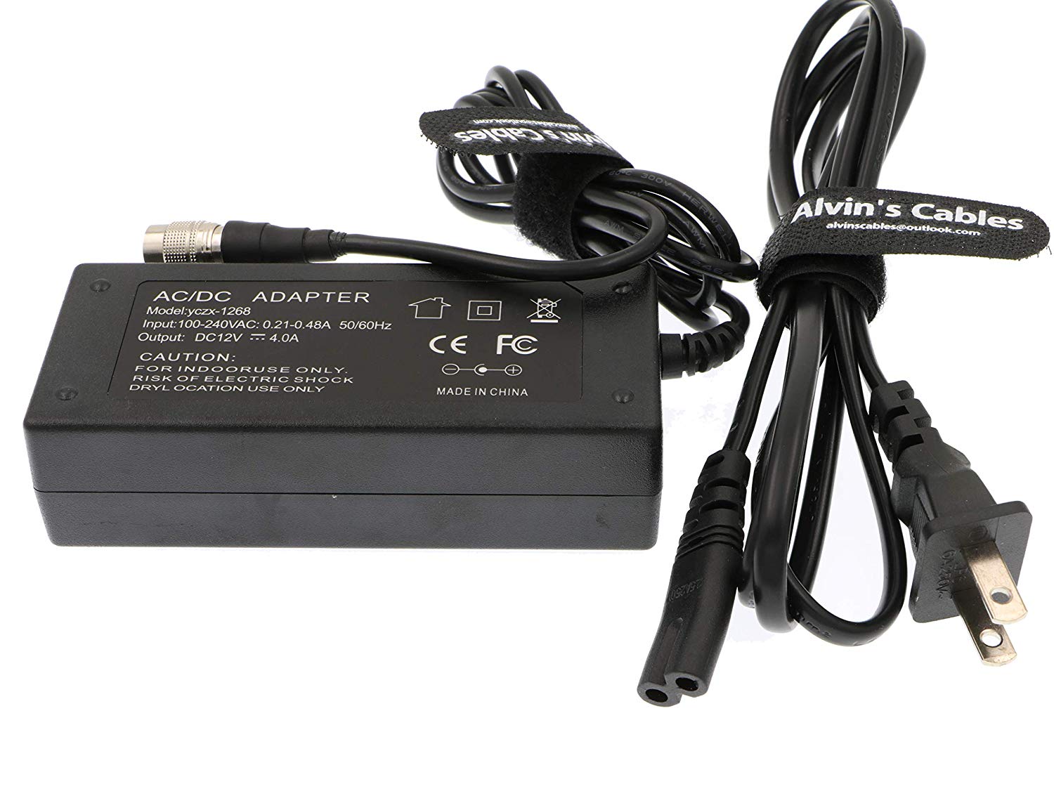 Alvin's Cables Sound Devices XL WPH3 AC Adapter für 702T Recorder 4 Pin Stecker Hirose auf AC