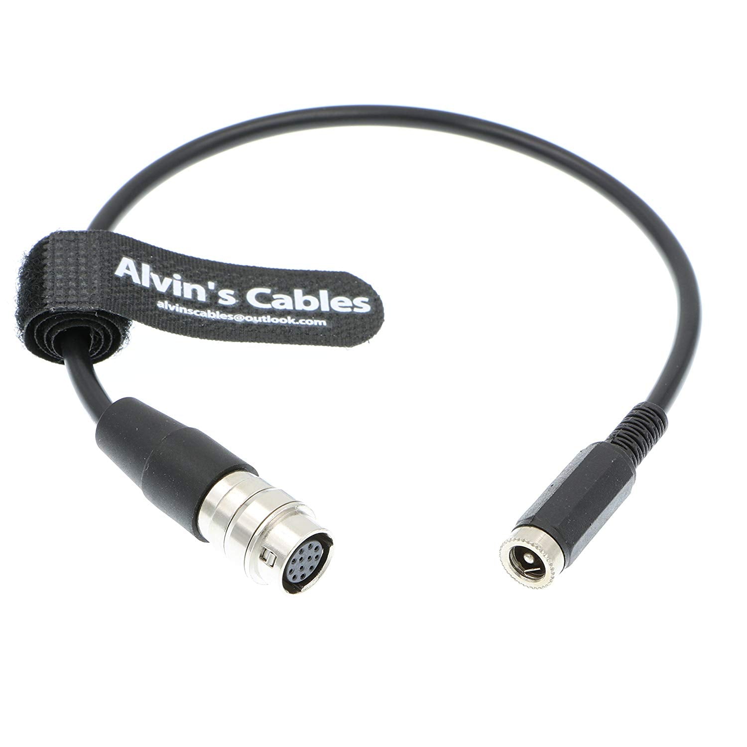 12-Pin Hirose To DC Barrel Power Cable For Fujinon Canon ENG B4 Lenses – 12 Inch