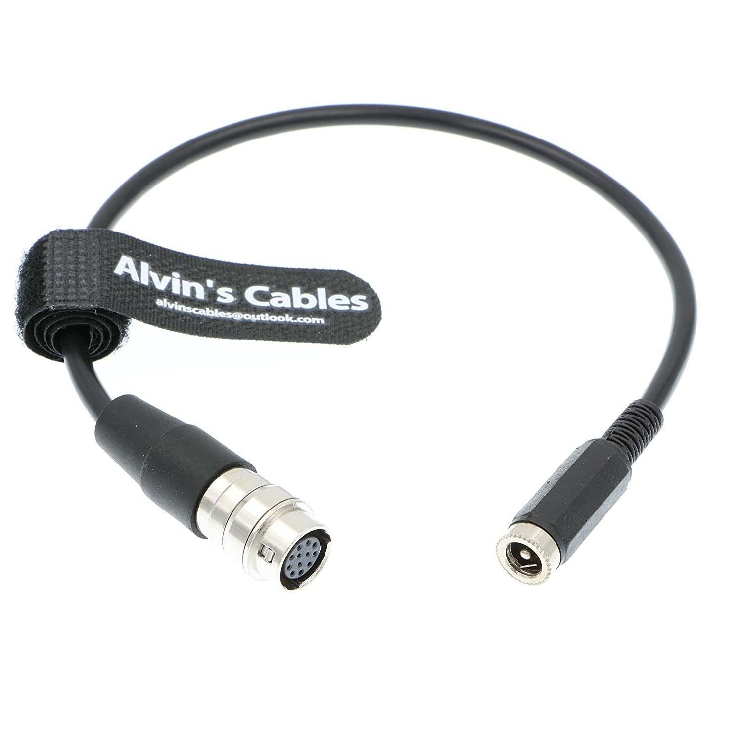 Alvin's Cables 12 Pin Hirose to DC 12v Female Cable for GH4 Power B4 2/3