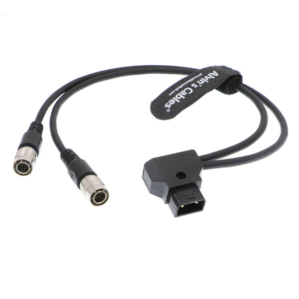Alvin’s Cables Power Cable for Sound Device 302 Mixer & 744T Recorder Dual Hirose 4 Pin Male to D-tap