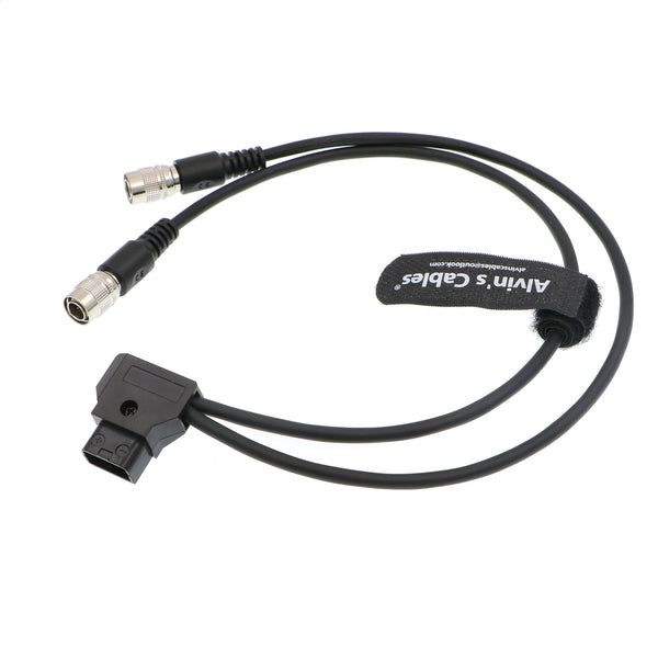 Alvin's Cables Stromkabel für Sound Device 302 Mixer & 744T Recorder Dual Hirose 4 Pin Stecker auf D-Tap