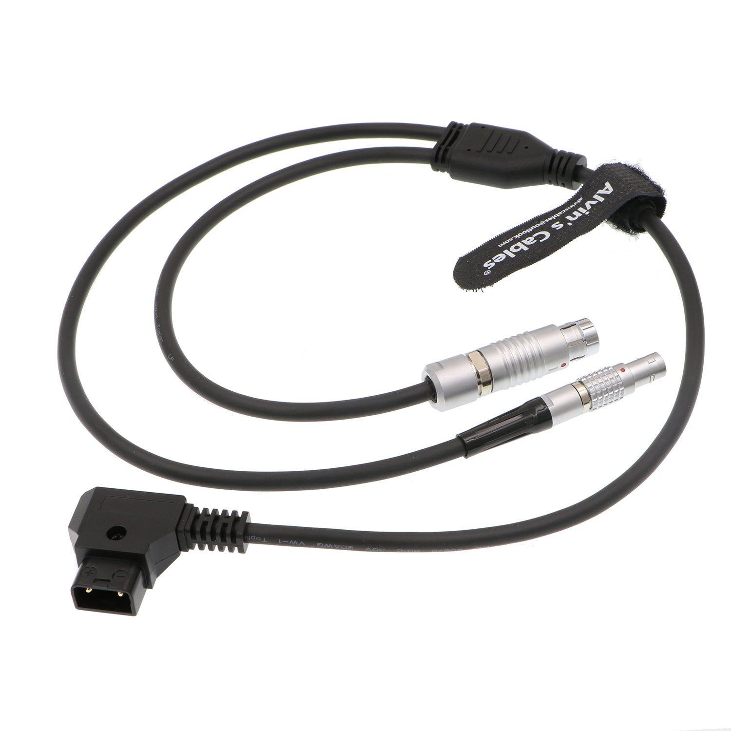 Alvin’s Cables Power Y Cable for Phantom 4k VEO 990 SmallHD D-tap to Fischer 12 Pin Female &amp; 2 Pin Male