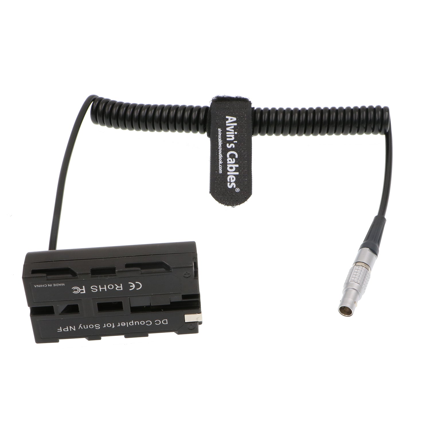 Alvin’s Cables Z CAM E2 Flagship 2 Pin to NP F970 Dummy Battery Power Cable for Atomos Ninja V Shinobi Monitor 2 Pin Male to NP F550 F570 Dummy Battery Coiled Cord for Z CAM E2 S6 F6 F8