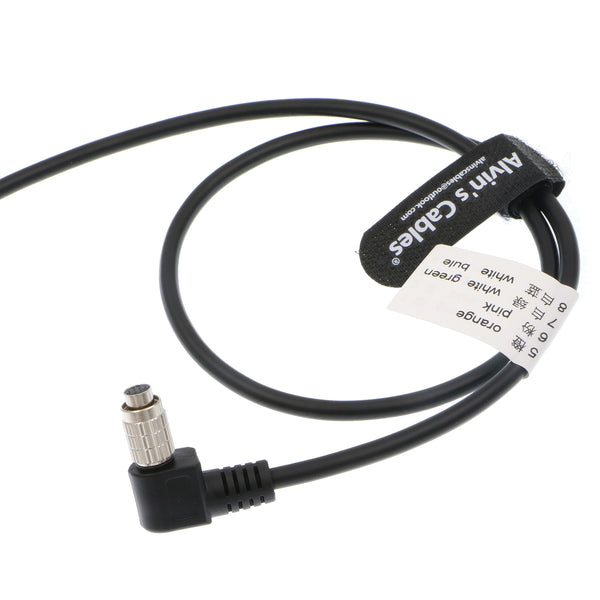Alvin's Cables 8-poliges Hirose HR25-7TP-8S(72) abgeschirmtes Kabel für IDS-Kamera 8-polige rechtwinklige Buchse auf offenes Ende Industriekamera High Flex Cord 1M