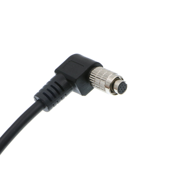 Alvin’s Cables 8 Pin Hirose HR25-7TP-8S(72) Shielded Cable for IDS Camera 8 Pin Right Angle Female to Open End Industrial Camera High Flex Cord 1M
