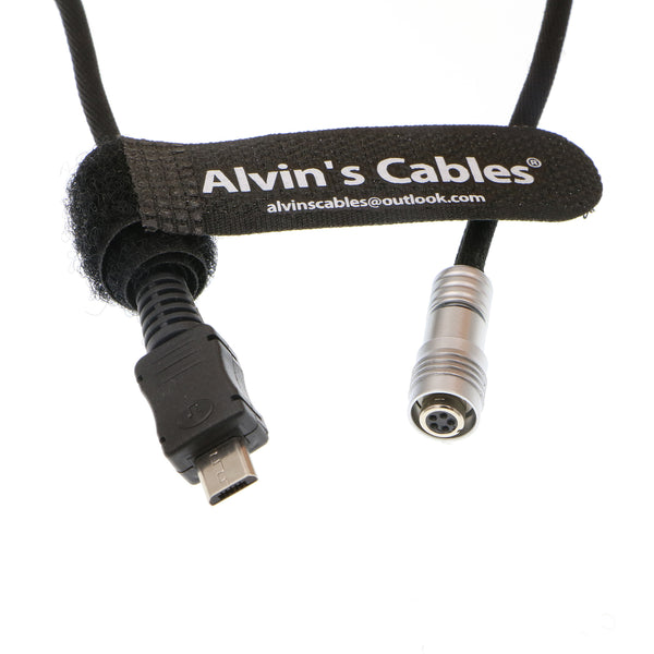 Alvin’s Cables Portkeys Keygrip Handle Control Cable for Tilta Nucleus Nano 5 Pin Female to Micro USB Control Braided Wire