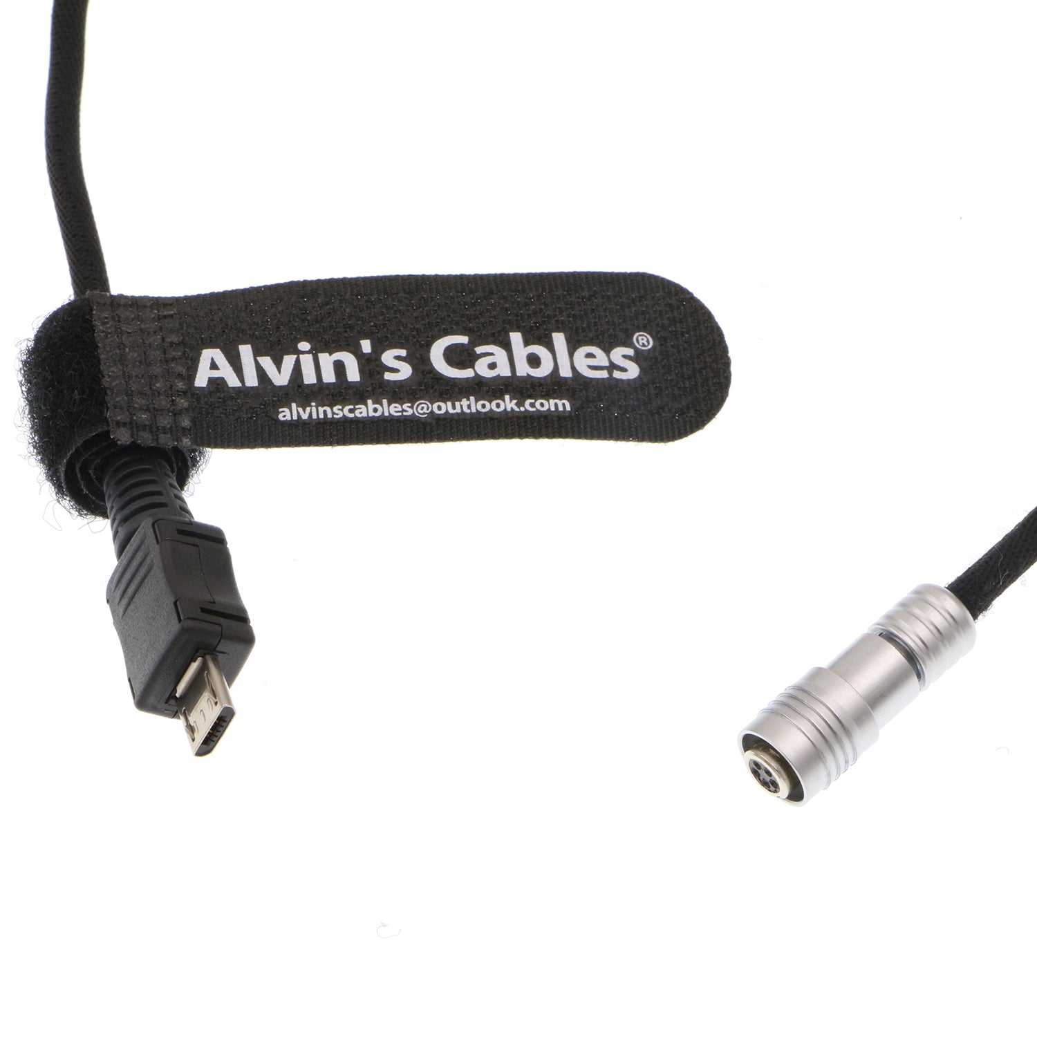 Alvin’s Cables Portkeys Keygrip Handle Control Cable for Tilta Nucleus Nano 5 Pin Female to Micro USB Control Braided Wire