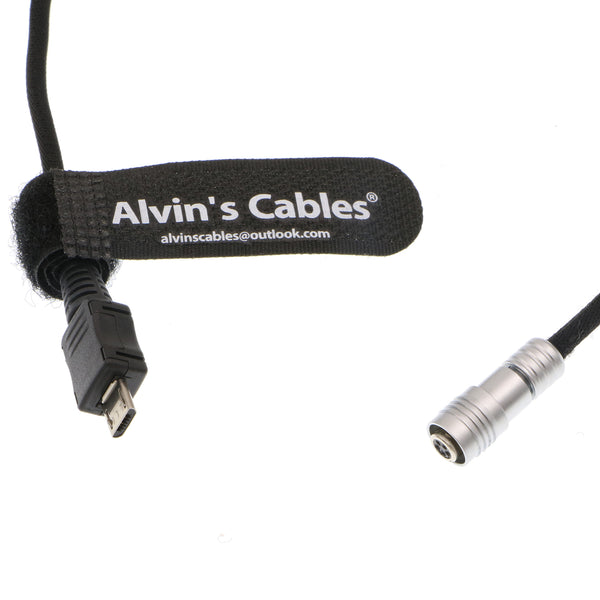 Alvin's Cables Portkeys Keygrip Handle Control Cable für Tilta Nucleus Nano 5-polige Buchse auf Micro-USB-Steuerung, geflochtenes Kabel
