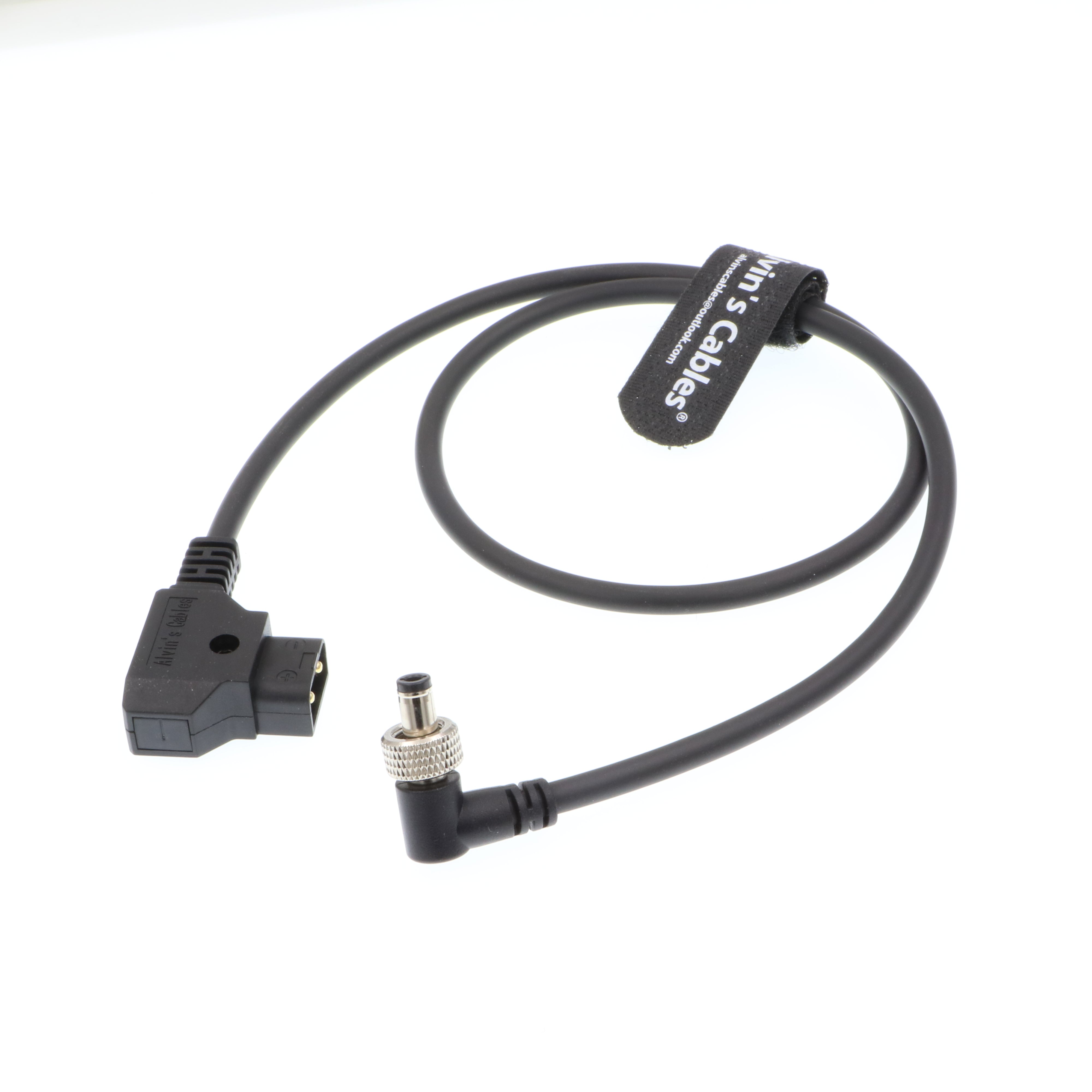 Alvin's Cables Atomos Monitor Stromkabel rechtwinkliger Locking DC 5.5 2.1 für Touchscreen-Display-Videogeräte PIX-E7 PIX-E5 Hollyland Mars 400s