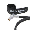 Alvin's Cables Stromkabel für RED Komodo-Kamera, drehbar, rechtwinklig, 2-polige Buchse auf D-Tap L-Typ-Kabel