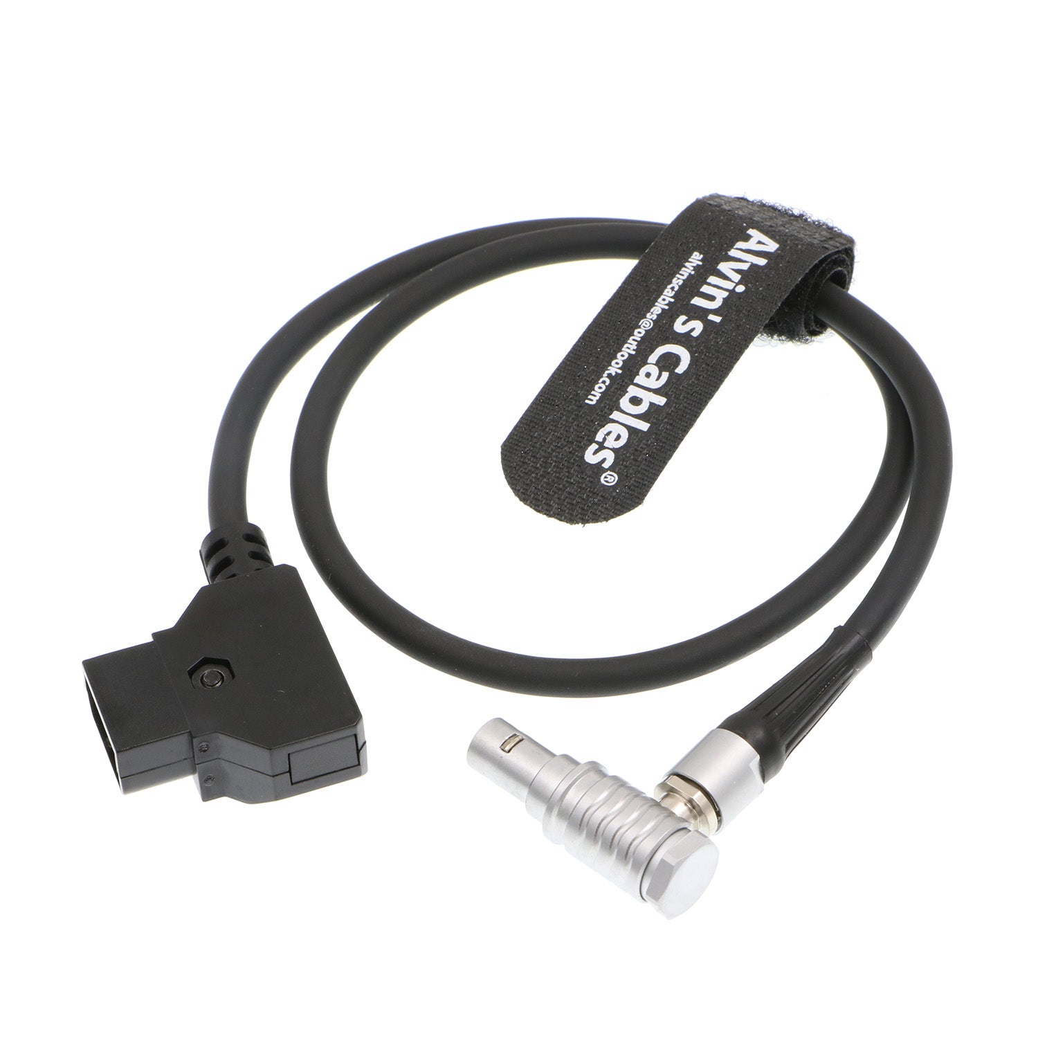 Alvin&#39;s Cables Zacuto Kameleon EVF Power Cable Right Angle 4 Pin to D tap