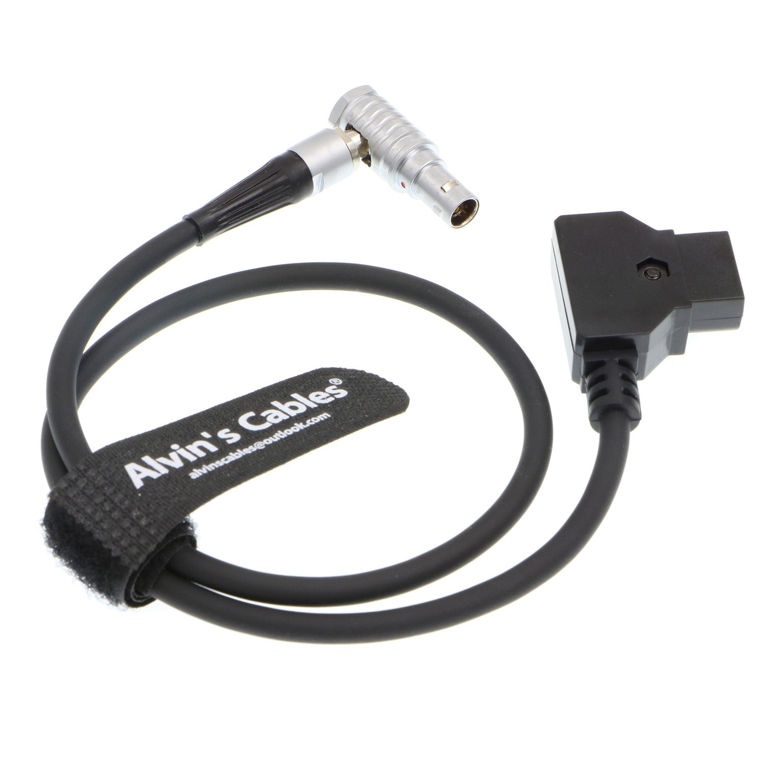 Alvin&#39;s Cables Zacuto Kameleon EVF Power Cable Right Angle 4 Pin to D tap