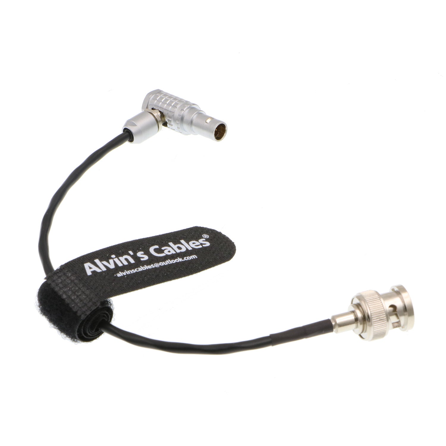 Alvin&#39;s Cables Red Komodo Timecode Cable BNC Male to EXT 9 Pin Male Right Angle Time Code Cable for Sound Devices ZAXCOM