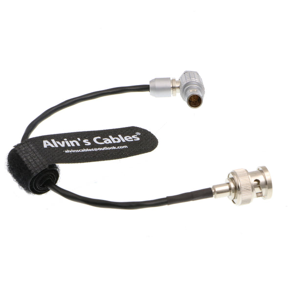 Alvin's Cables Red Komodo Timecode Cable BNC Male to EXT 9 Pin Male Right Angle Time Code Cable for Sound Devices ZAXCOM