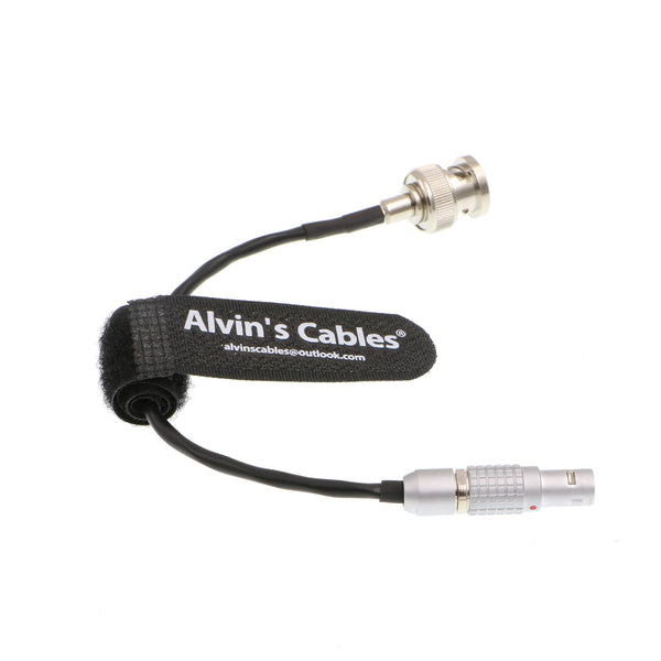Alvin's Cables Red Komodo Timecode Cable BNC Male to EXT 9 Pin Male Time Code Cable for Sound Devices ZAXCOM