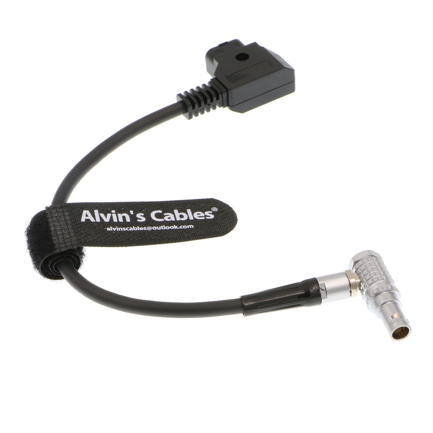 Alvin&#39;s Cables 4 Pin Male Right Angle to D-tap Power Cable for Hollyland Cosmo 400 Wireless Video Transmission System