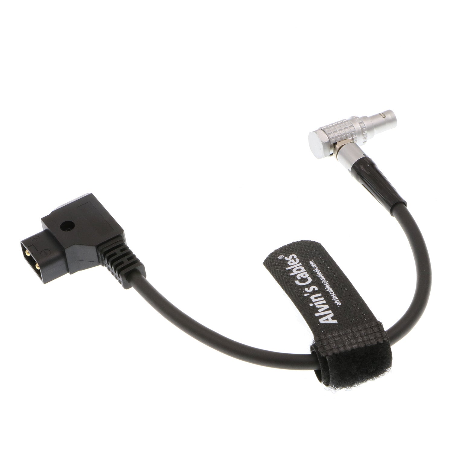 Alvin&#39;s Cables 4 Pin Male Right Angle to D-tap Power Cable for Hollyland Cosmo 400 Wireless Video Transmission System