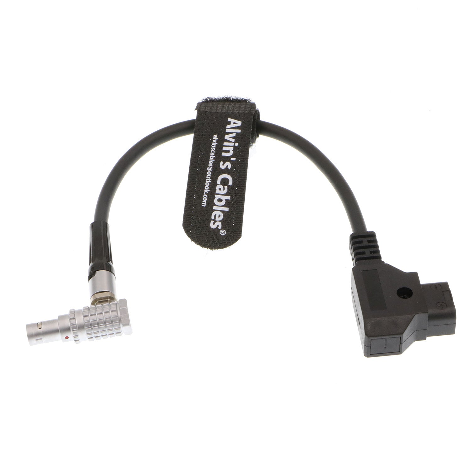 Alvin&#39;s Cables 4 Pin Male Right Angle to D-tap Power Cable for Hollyland Cosmo 400 Wireless Video Transmission System