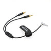 Alvin’s Cables Z Cam E2 Camera Right Angle 5 Pin 00 Male to Dual Lock 3.5 mm TRS Audio Cable for Sennheiser G3 Lavalier Receiver
