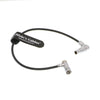 Alvin's Cables Z CAM E2 Drehbares rechtwinkliges 2-poliges auf 4-poliges weibliches rechtwinkliges Stromkabel für Portkeys Monitor