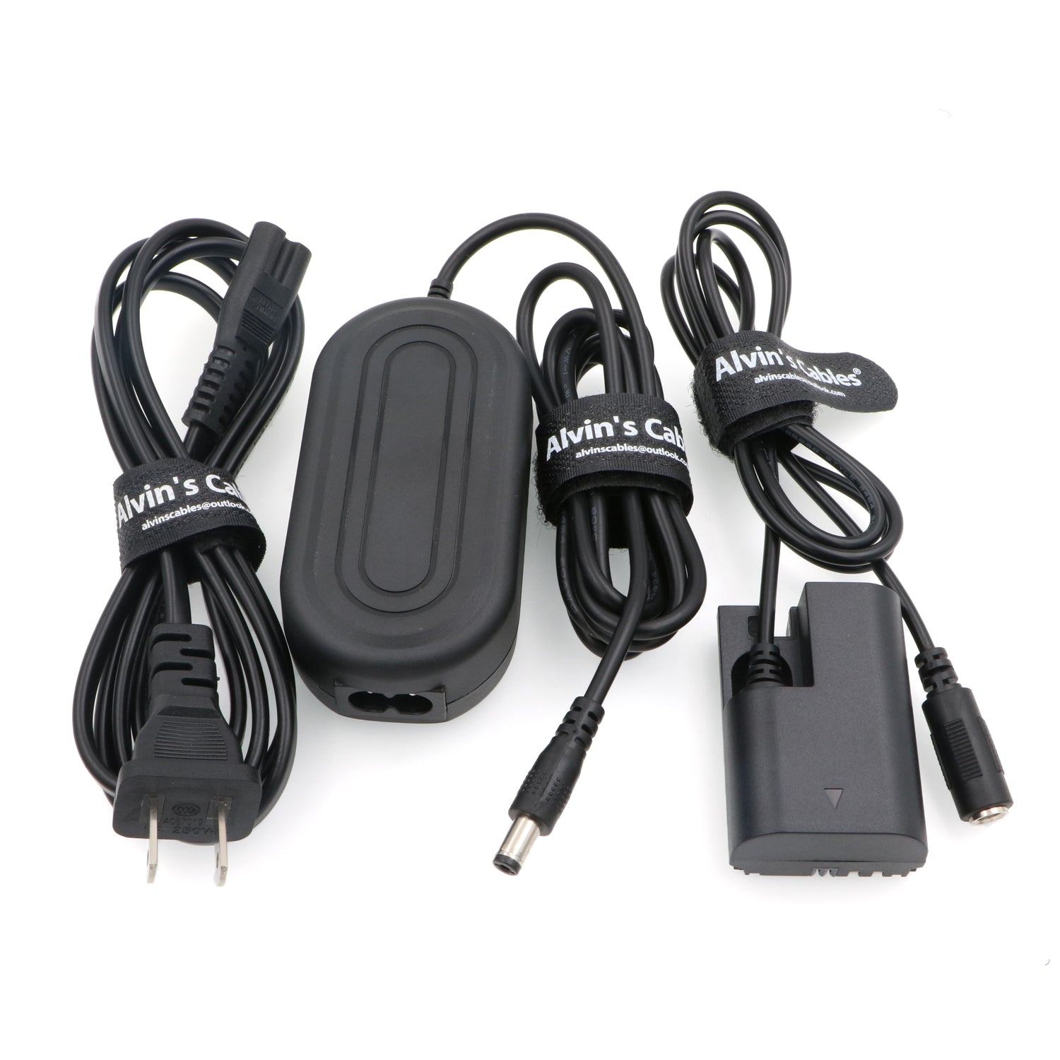 Alvin’s Cables ACK E6 Replacement AC Power Adapter Cable Kit Dummy Battery for Canon EOS 5DS R 5D Mark II 5D Mark III 5D Mark Ⅳ 6D 60D 60Da 7D Mark II 70D 80D from AC Outlet Fully Decoded Smart Chip