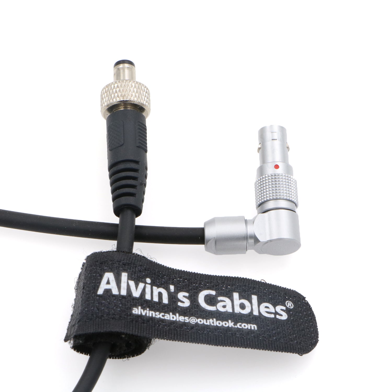 Alvin's Cables Z CAM E2 Flagship Rotatable Right Angle 2 Pin to Straight Lock DC Power Cable for Atomos Shinobi Ninja V Monitor Adjustable 90 Degrees 2 Pin Male Cord for Z CAM E2-S6 E2-F6 E2-F8
