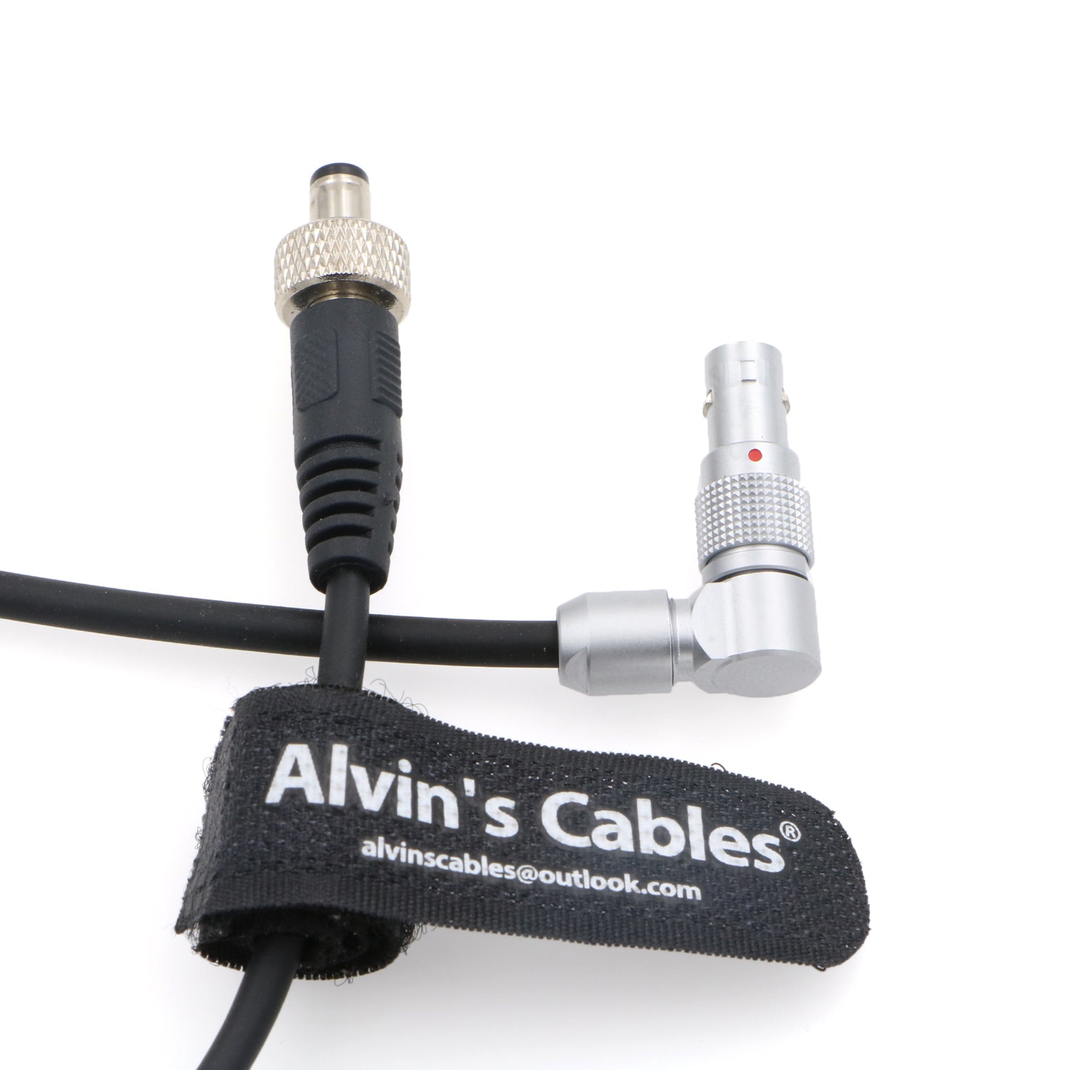Alvin&#39;s Cables Z CAM E2 Flagship Rotatable Right Angle 2 Pin to Straight Lock DC Power Cable for Atomos Shinobi Ninja V Monitor Adjustable 90 Degrees 2 Pin Male Cord for Z CAM E2-S6 E2-F6 E2-F8