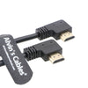 Alvin's Cables Z Cam E2 L Shape 4K 60P HDMI Cable for Atomos Shinobi Ninja V Monitor and Portkeys BM5 Right Angle to Right Angle High Speed HDMI Cord