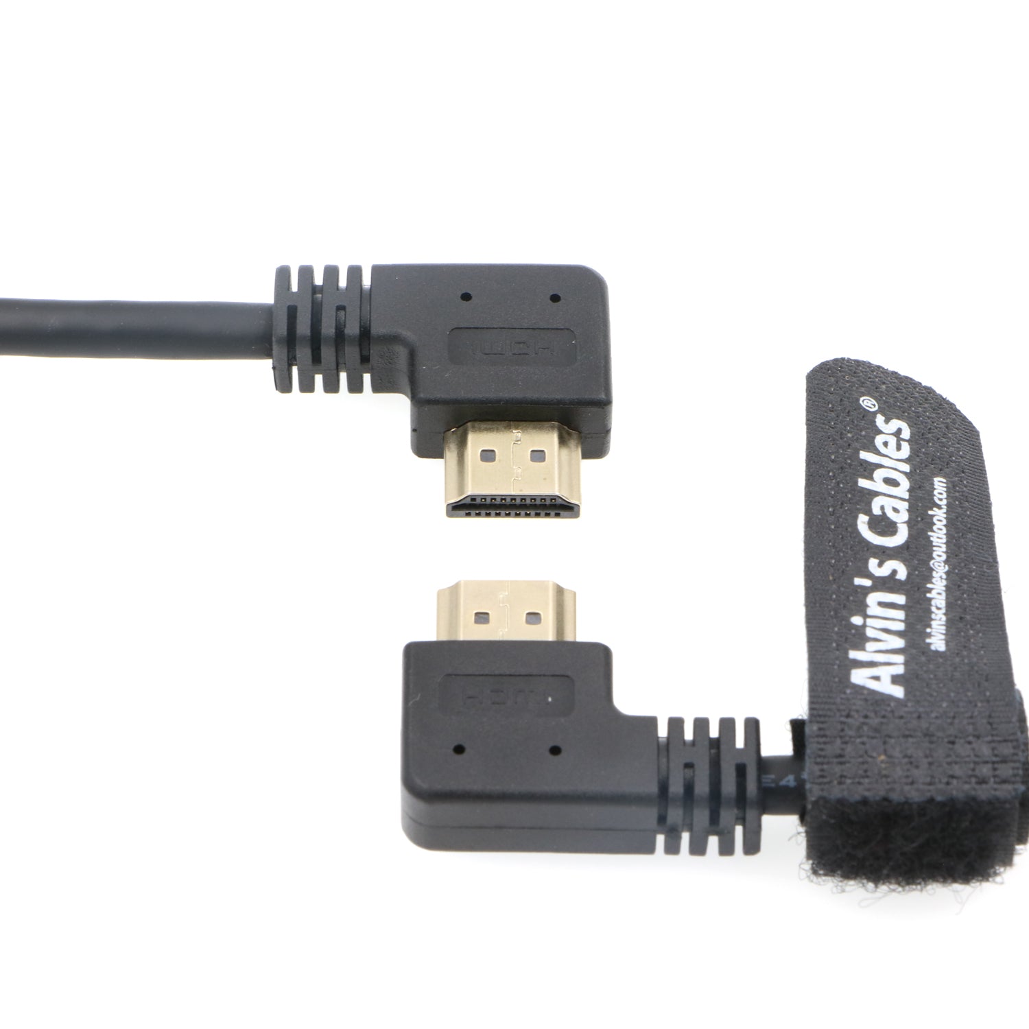 Alvin&#39;s Cables Z Cam E2 L Shape 4K 60P HDMI Cable for Atomos Shinobi Ninja V Monitor and Portkeys BM5 Right Angle to Right Angle High Speed HDMI Cord