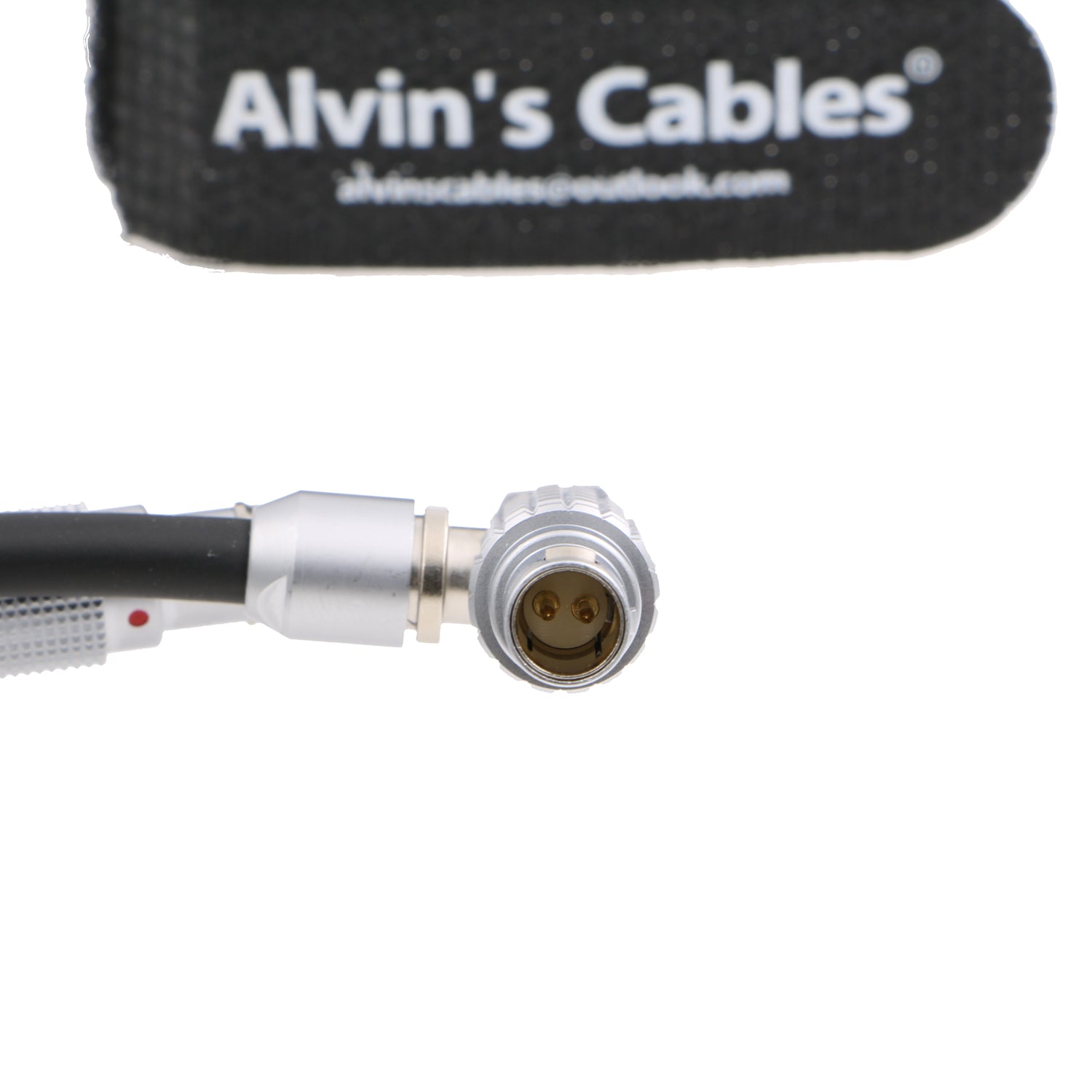 Teradek-Bolt-Wireless Power-Cable for SmallHD-702-Bright Rotatable-2-Pin Right-Angle to 2Pin Male Cord for ARRI-Alexa Camera Alvin's Cables