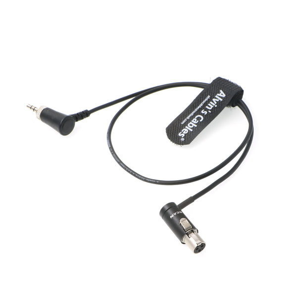 Low-Profile-Audiokabel TA3F Mini-XLR 3-Pin Buchse auf Verriegelung-3,5 mm-Klinke rechtwinklig für Sennheiser EK 2000| Sony UWP| Sound Devices 633 688 Kabel mit symmetrischem Ausgang Alvin's Cables