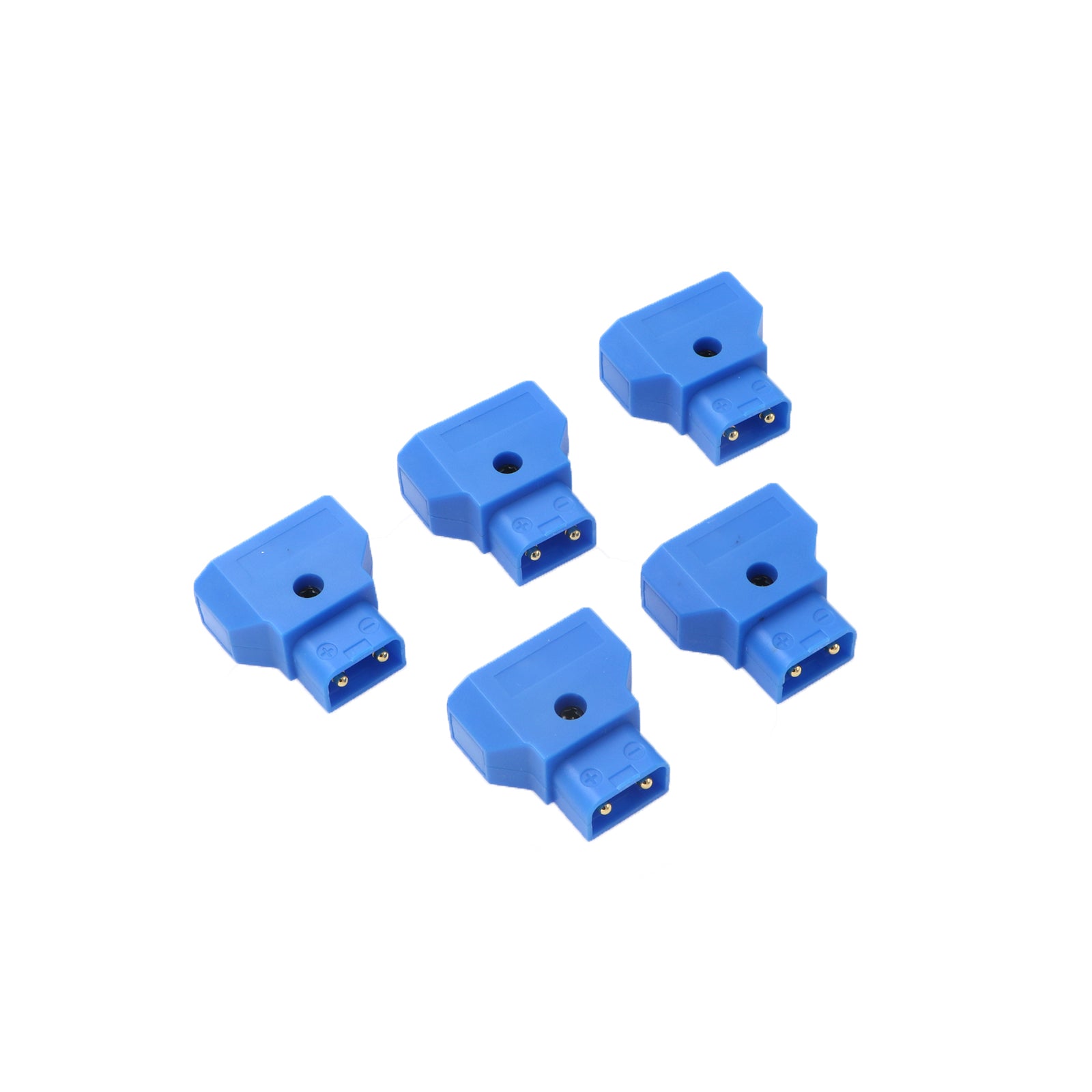 Dtap-Connector for V-Mount Gold-Mount Battery D-Tap P-Tap Male Plug for Camera Monitor Photography Power-Cable 5Pcs Alvins