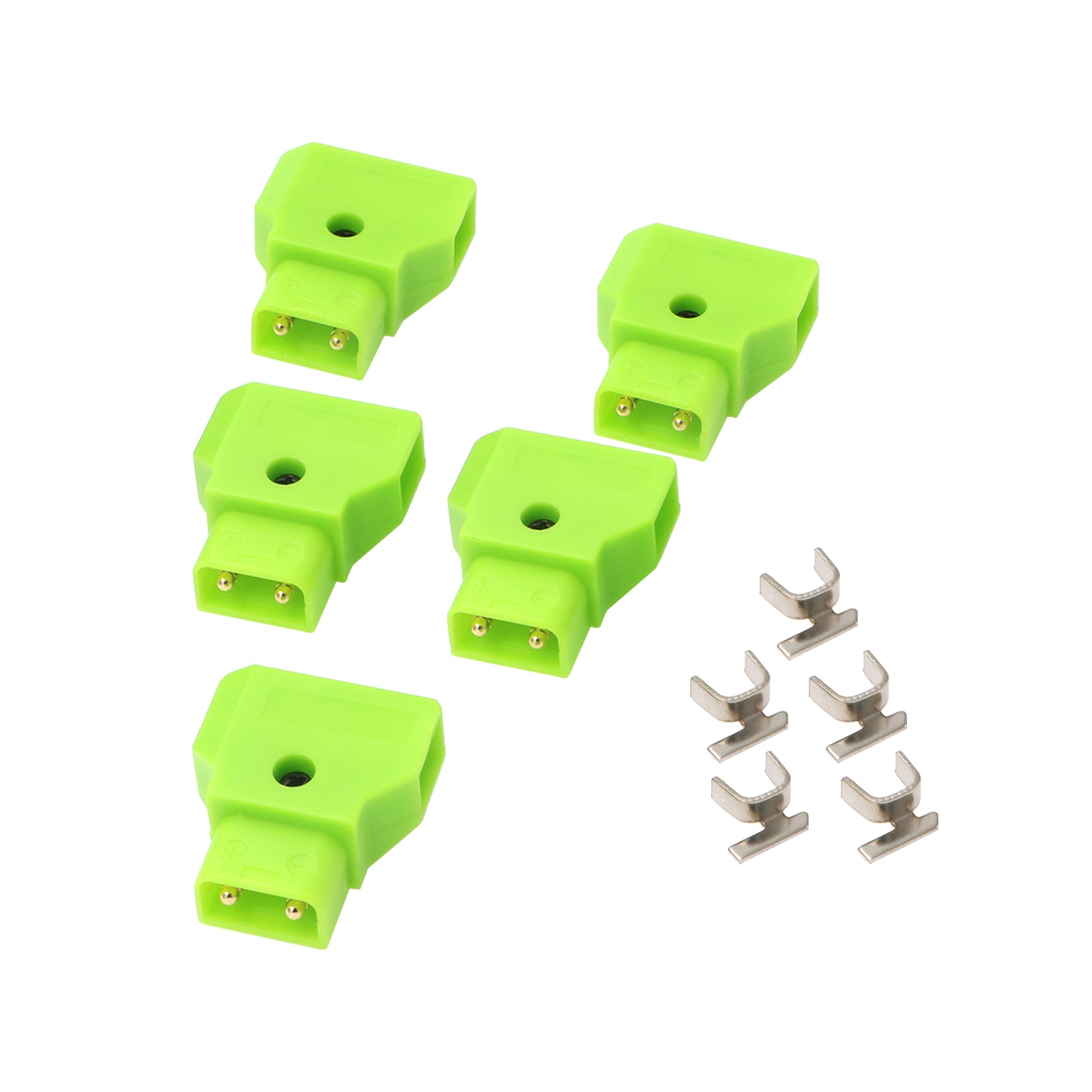 Dtap-Connector for V-Mount Gold-Mount Battery D-Tap P-Tap Male Plug for Camera Monitor Photography Power-Cable 5Pcs Alvins