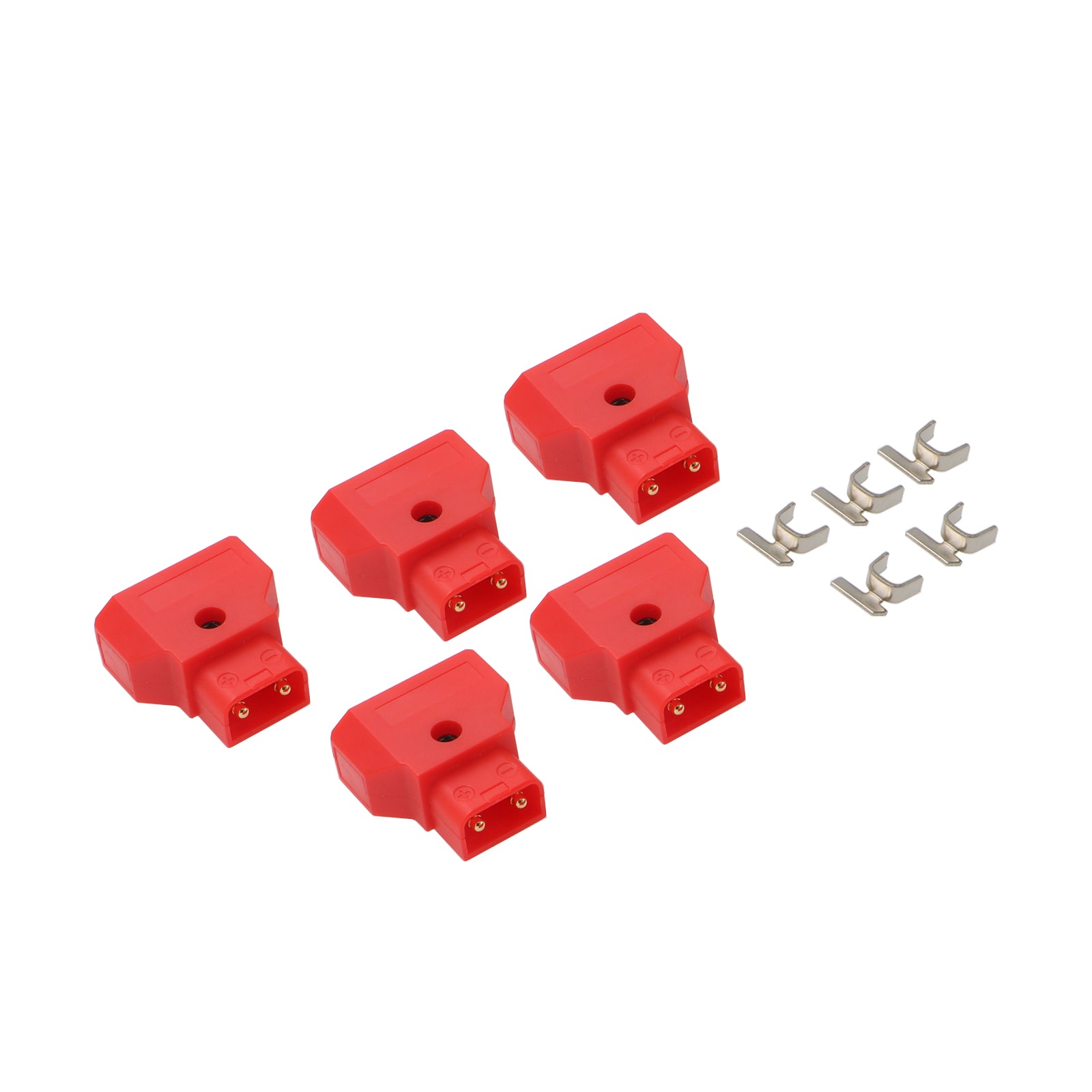 Dtap-Connector for V-Mount Gold-Mount Battery D-Tap P-Tap Male Plug for Camera Monitor Photography Power-Cable 5Pcs Alvins