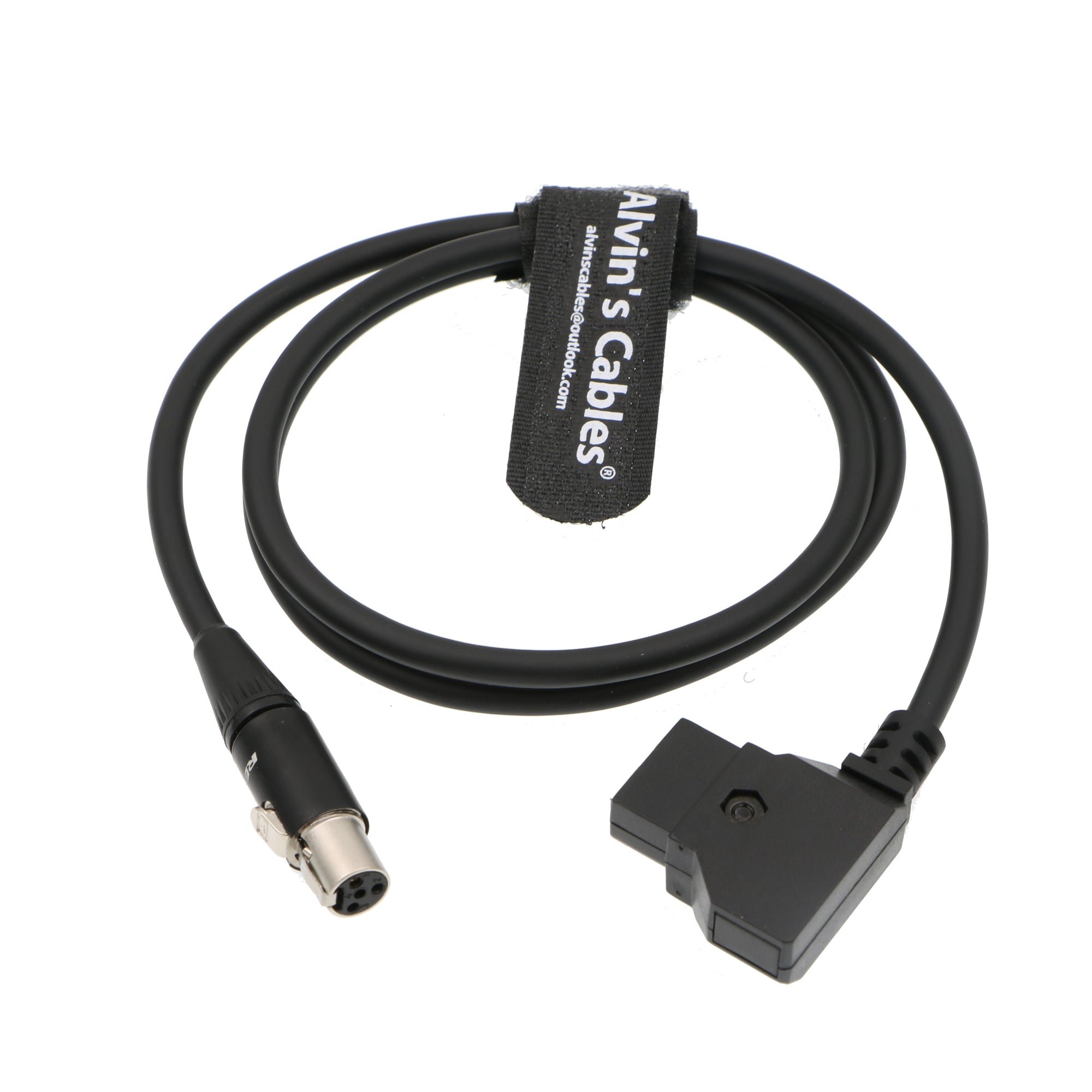 Alvin&#39;s Cables 12V TV Logic Monitor Power Cable Mini XLR 4 Pin Female to D Tap for Cameras Monitor