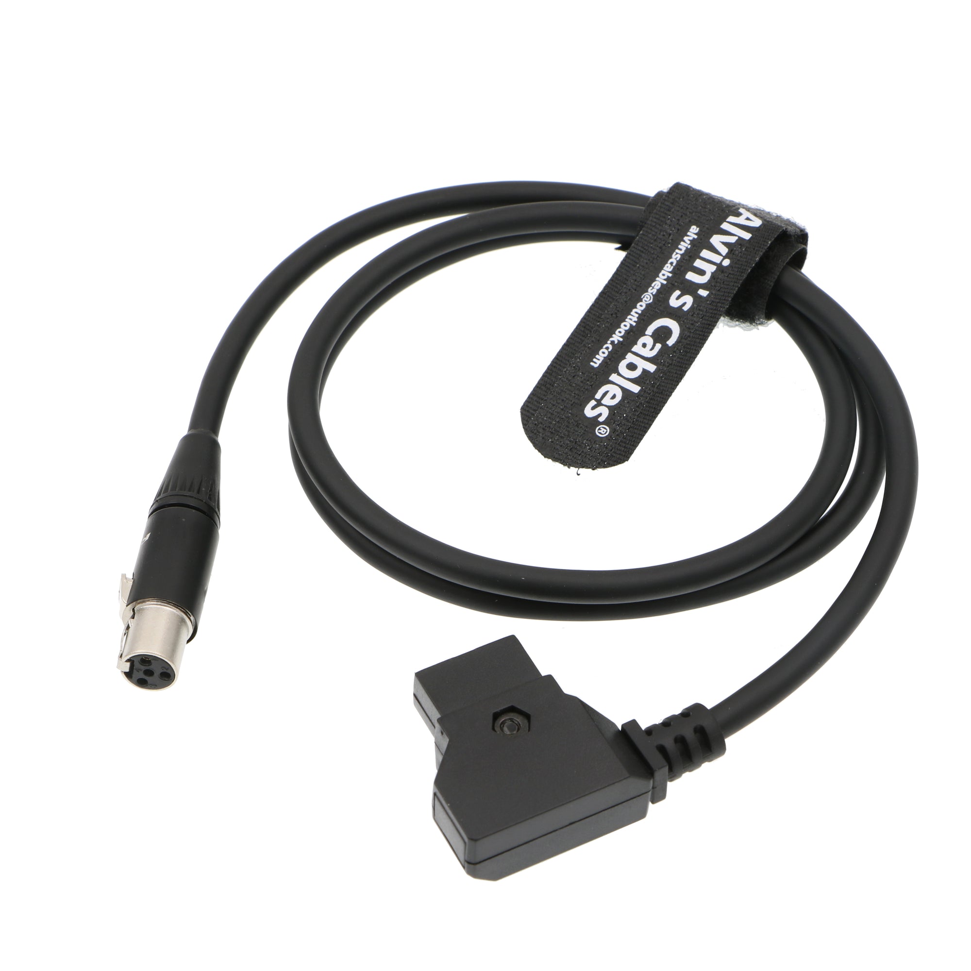 Alvin&#39;s Cables 12V TV Logic Monitor Power Cable Mini XLR 4 Pin Female to D Tap for Cameras Monitor