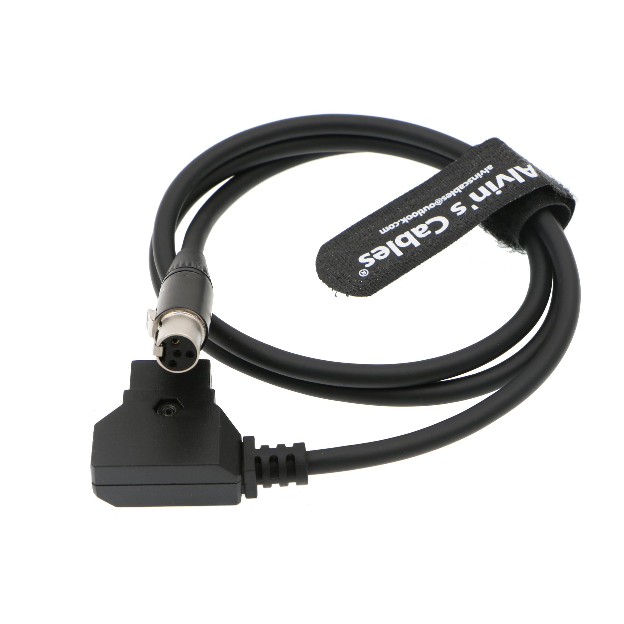 Alvin&#39;s Cables 12V TV Logic Monitor Power Cable Mini XLR 4 Pin Female to D Tap for Cameras Monitor