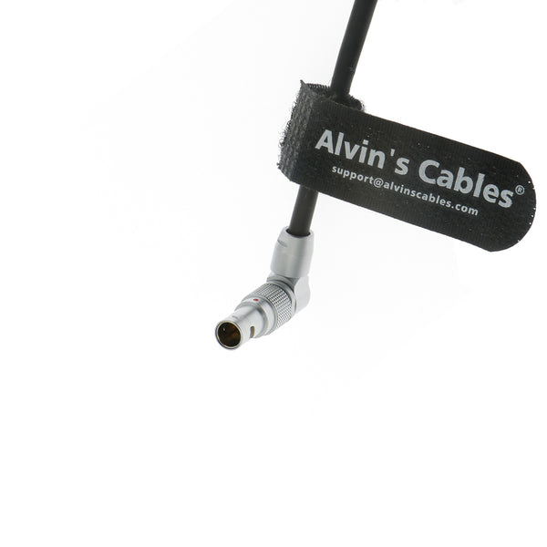 Alvin's Cables 1 to 3 Power Splitter Box Rotatable Right Angle 2 Pin Male to 3×2 Pin Female Splitter Cable for ARRI RED Cameras Teradek with Adjustable Screw