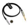 Timecode-Cable for Sound Devices 833 to Denecke TS-3 Slate 5 Pin Male to 1/4’’ Mono TS Time Code Bidirectional Cable 1M|39.7inches