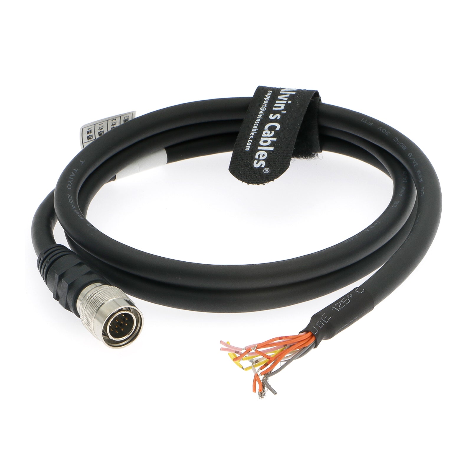 Alvin's Cables 12 Pin Hirose Male HR10A-10P-12P High Flex Power IO Cable for Camera 1M