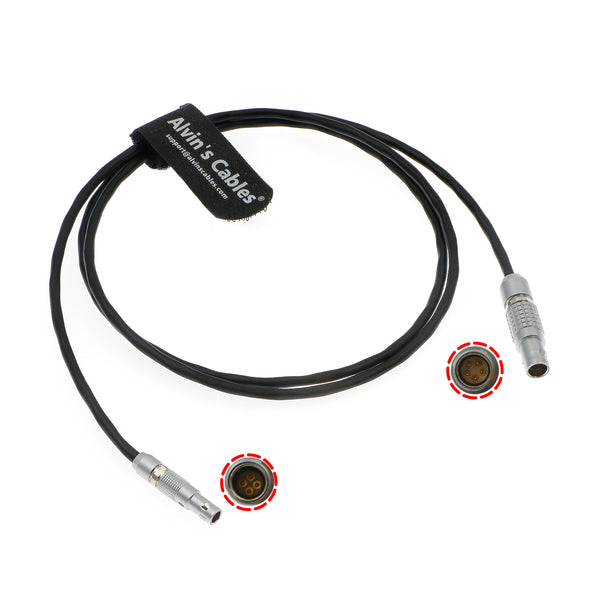 Alvin’s Cables Timecode-Cable for Sound Devices 833 to RED DSMC2 Camera 5 Pin Male to 4 Pin Time Code Input Cable 1M|39.7inches
