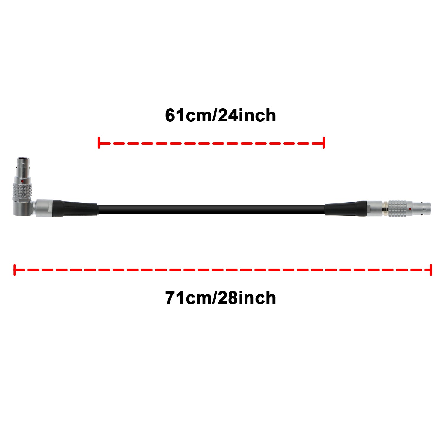 Data Cable for Light Ranger 2 Sensor from Preston MDR3 MDR4 Rotatable Right Angle 4 Pin Male to 4 Pin Alvin&#39;s Cables