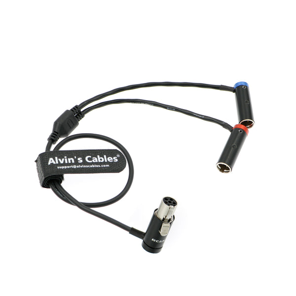 Alvin's Cables Low-Profile TA5F auf Dual TA3M Audiokabel für Wisycom-MCR54| Lectrosonics-DCHR-Receiver Splitterkabel LP Mini-XLR-5-polig auf zwei LP Mini-XLR-3-polig männlich für Canon-C70-Kamera