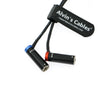 Alvin’s Cables Low-Profile TA5F to Dual TA3M Audio-Cable for Wisycom-MCR54| Lectrosonics-DCHR-Receiver LP Mini-XLR-5 Pin Female to Two LP Mini-XLR-3 Pin Male Splitter Cable for Canon-C70 Camera
