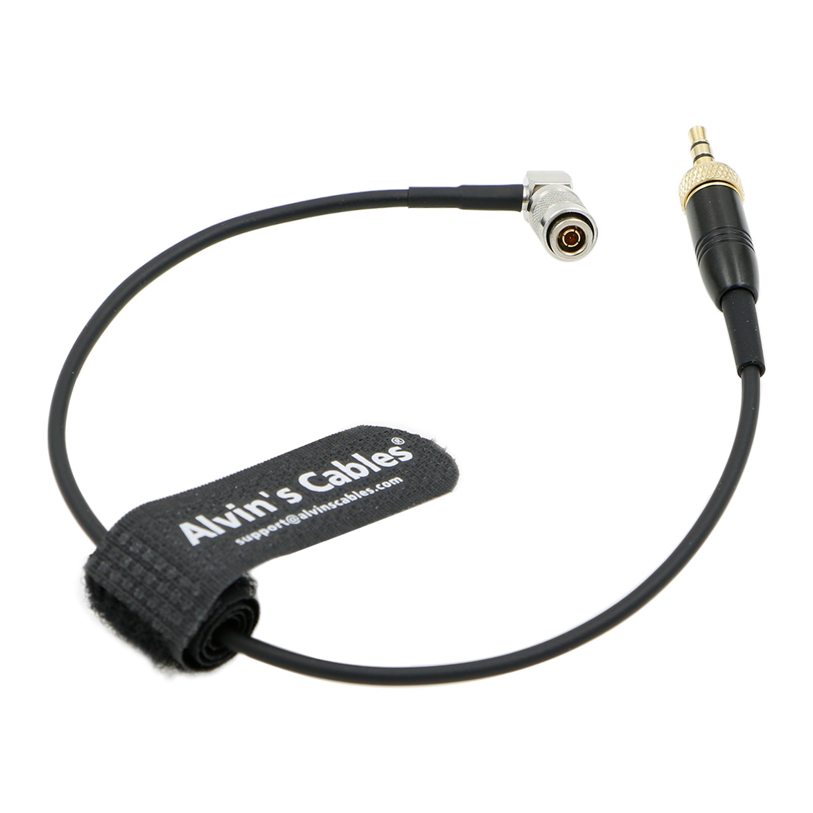 Alvin's Cables Timecode Cable for Canon R5C from Deity Tentacle Sync 3.5mm Lock TRS to DIN 1.0/2.3 Time Code Cable