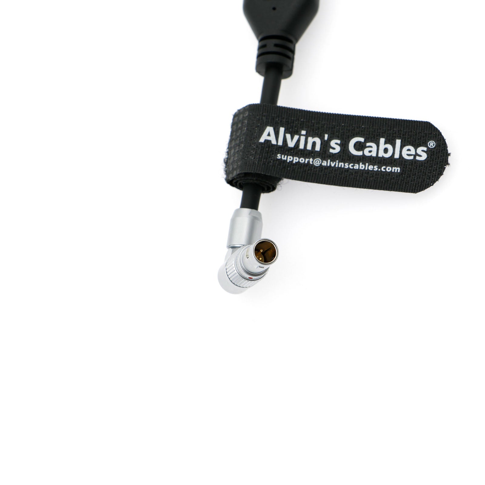 Alvin's Cables Rotatable 2-Pin Male to Dual Right-Angle DC Male Power