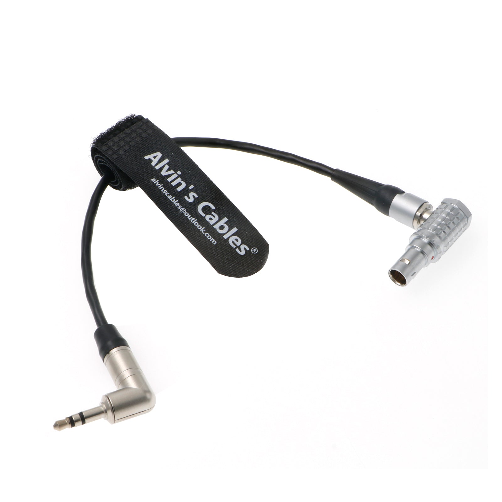 Timecode-Out-Cable for Sound-Devices|Tentacle-Sync Time-Code from 5-Pin-Male Right-Angle to 1/8