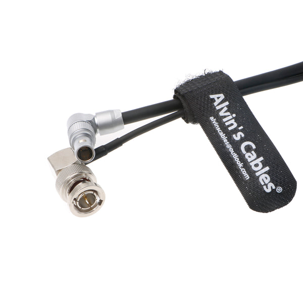 Combination Power-Cable for Zacuto-Gratical-Eye-Viewfinder|Teradek Rotatable Right-Angle 2-Pin-Male to D-Tap + Right Angle BNC to BNC Flexible HD SDI Cable for BMCC-Video-Camera Braided