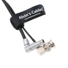 Kombinations-Stromkabel für Zacuto-Gratical-Eye-Viewfinder|Teradek drehbarer rechtwinkliger 2-Pin-Stecker auf D-Tap + rechtwinkliger BNC auf BNC Flexibles HD-SDI-Kabel für BMCC-Videokamera geflochten