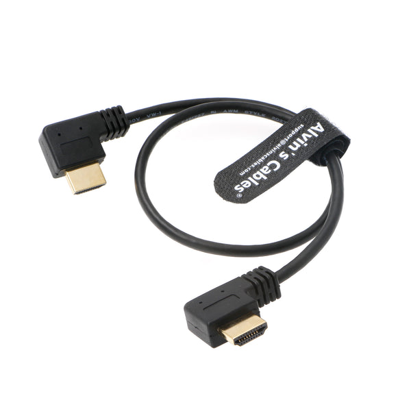 Z-CAM-E2 L-Form 4K-60P HDMI-Kabel für Atomos-Shinobi Ninja-V Monitor | Portkeys-BM5 rechtwinklig zu rechtwinklig High Speed ​​8K HDMI-Kabel Alvin's Cables Upgrade Version 12inches|30cm